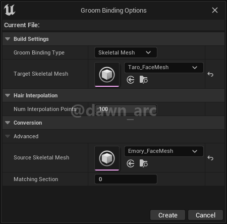 [UE5]Groom (Hair) Notes